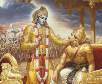 Krishna und Arjuna